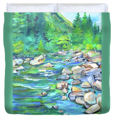 West Boulder River - Duvet Cover