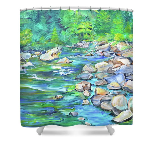 West Boulder River - Shower Curtain