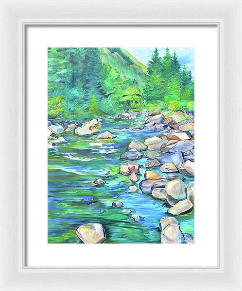 West Boulder River - Framed Print