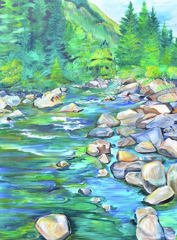 West Boulder River - Art Print