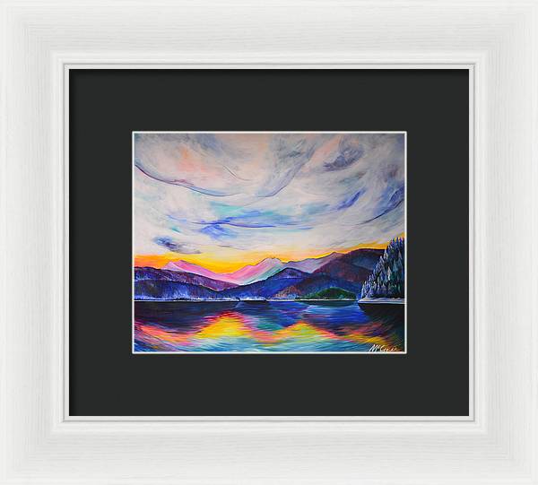 Winter at the Lake - Framed Print