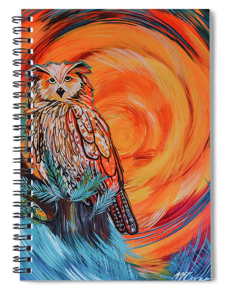 Wise Old Owl - Spiral Notebook