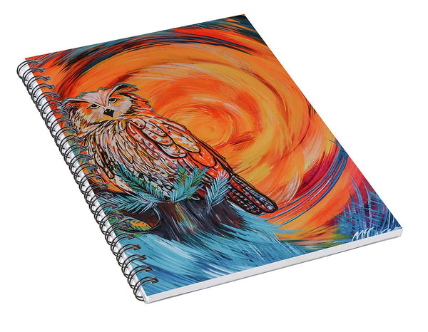 Wise Old Owl - Spiral Notebook